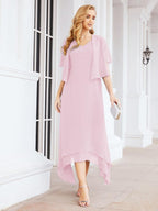 Numbersea Two-Piece A-line Mother of The Bride Dress Formal Party Gown Dress 28073 - numbersea