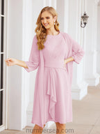 Numbersea Chiffon Mother Of The Bride Dresses Prom Dress For Wedding Guest Casual Pleated 28065