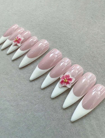 Classic Blossom Handmade gel false nails press on nails