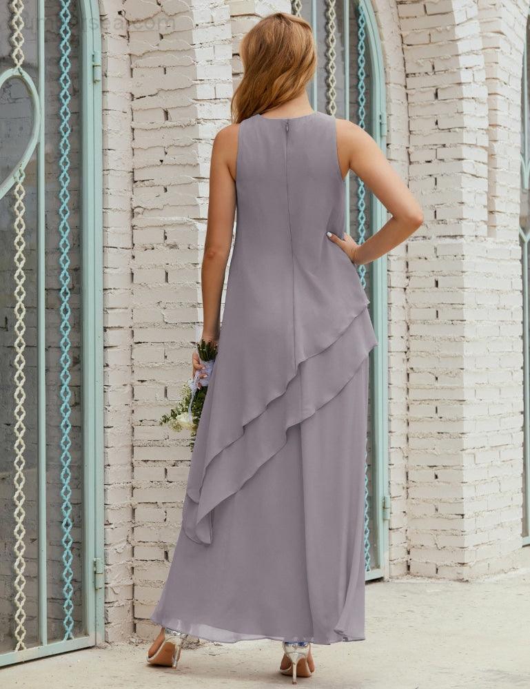 Chiffon Long Plus Size Mother Of Bride Dresses Formal Bridesmaid Prom Gown 28019