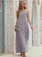 Chiffon Long Plus Size Mother Of Bride Dresses Formal Bridesmaid Prom Gown 28019