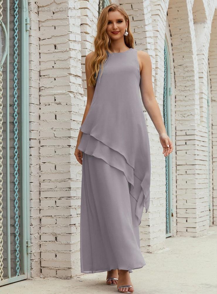 Chiffon Long Plus Size Mother Of Bride Dresses Formal Bridesmaid Prom Gown 28019