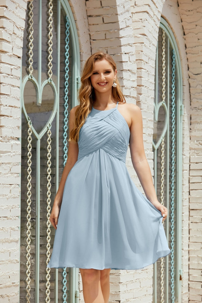 Formal Cocktail Prom Gown Homecoming Dresses 28014 Dusty Blue