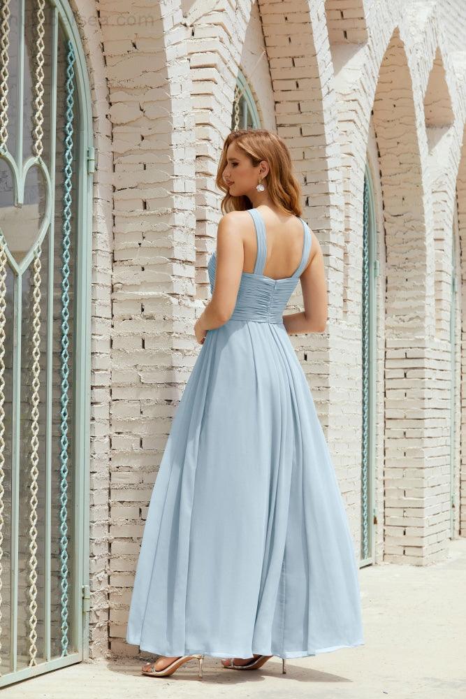 Halter Bridesmaid Dresses Formal Cocktail Prom Gown 28015-numbersea