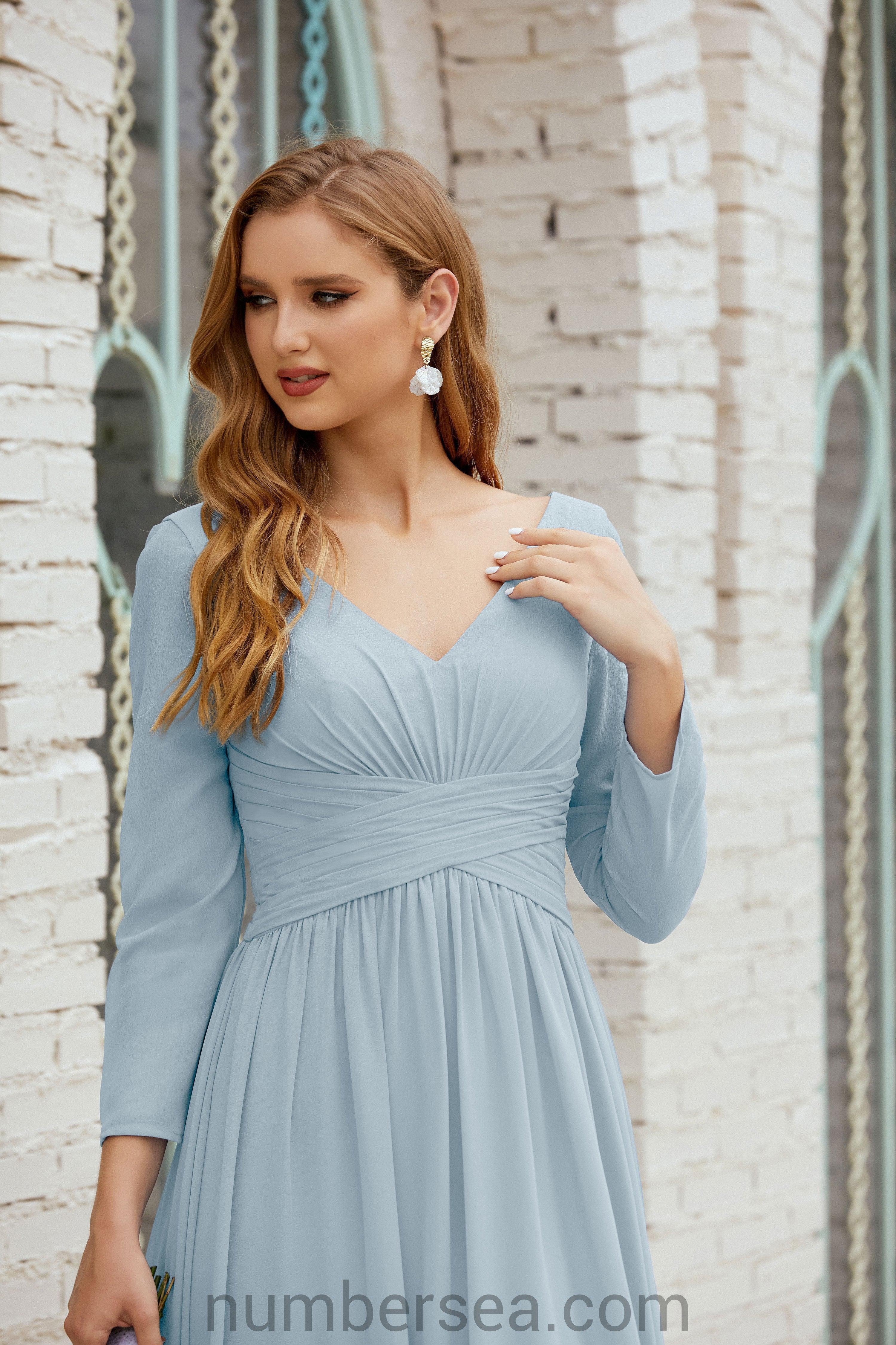 Numbersea Bridesmaid Dress Chiffon Formal Party Dress Evening Dress 28016-numbersea