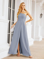 Numbersea Women's One Shoulder Formal Prom Gowns for Mother of The Bride Side Slit Bridesmaid Dresses 28052-numbersea
