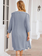 Numbersea Chiffon Mother Of The Bride Dresses Prom Dress For Wedding Guest Casual Pleated 28065