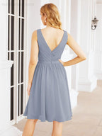 Numbersea Homecoming Dresses Knee Length Skirt V Back 28062