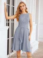Numbersea Chiffon Mother Of The Bride Dresses Prom Dress For Wedding Guest Casual Pleated 28065