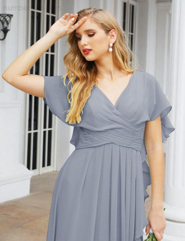Numbersea Bridesmaid Dresses Backless Formal Prom Gowns for Evening Party Mother of The Bride Dress 28040-numbersea