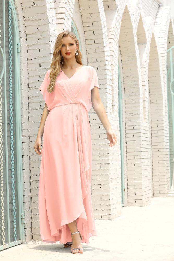 Numbersea Mother Of The Bride Dresses Plus Size V-Neck Floor Length Formal Prom Dress For Wedding