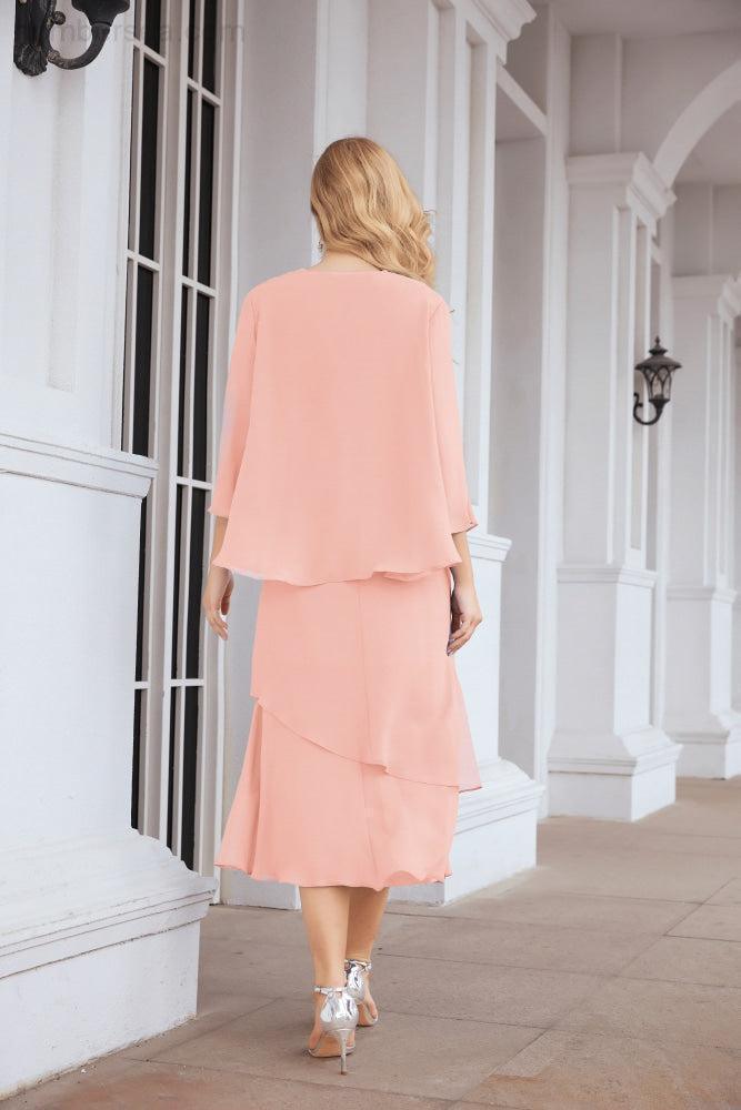 Two-Piece A-Line Mother Of The Bride Dress Formal Party Gown 28072