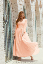 Numbersea Bridesmaid Dress Chiffon Formal Party Dress Evening Dress 28016-numbersea