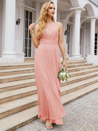 Numbersea Bridesmaid Dresses for Wedding Ruffles Long Formal Prom Gowns 28039-numbersea