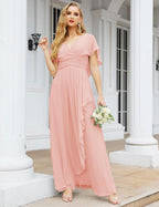 Numbersea Bridesmaid Dresses Backless Formal Prom Gowns for Evening Party Mother of The Bride Dress 28040-numbersea