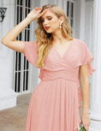 Numbersea Bridesmaid Dresses Backless Formal Prom Gowns for Evening Party Mother of The Bride Dress 28040-numbersea