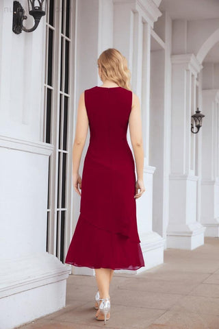 Two-Piece A-Line Mother Of The Bride Dress Formal Party Gown 28072