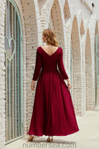 Numbersea Bridesmaid Dress Chiffon Formal Party Dress Evening Dress 28016-numbersea