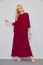Mother of Bride Dresses with Open Front Lightweight Cardigan Formal Prom Gown 28081-numbersea