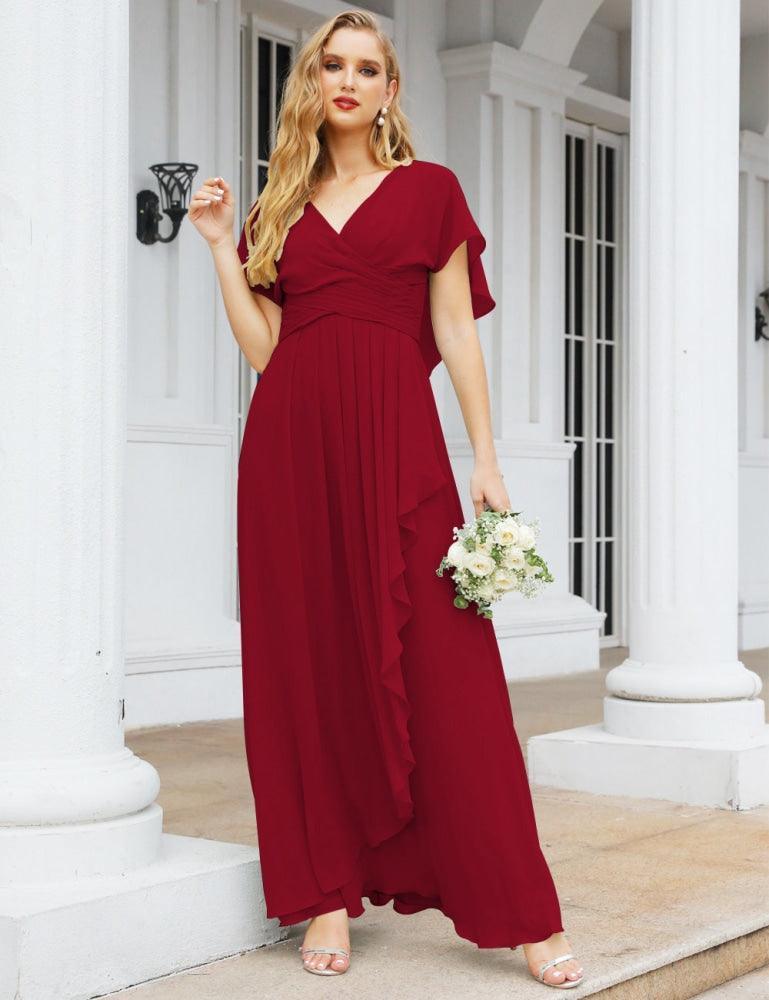 Numbersea Bridesmaid Dresses Backless Formal Prom Gowns for Evening Party Mother of The Bride Dress 28040-numbersea