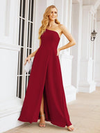 Numbersea Women's One Shoulder Formal Prom Gowns for Mother of The Bride Side Slit Bridesmaid Dresses 28052-numbersea