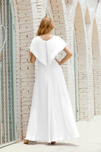 Numbersea Mother Of The Bride Dresses Plus Size V-Neck Floor Length Formal Prom Dress For Wedding