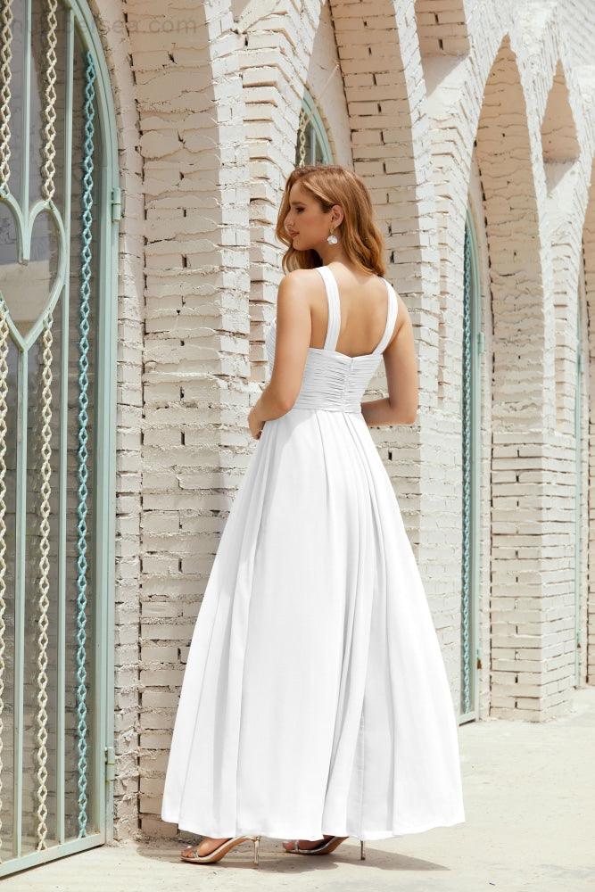 Halter Bridesmaid Dresses Formal Cocktail Prom Gown 28015-numbersea