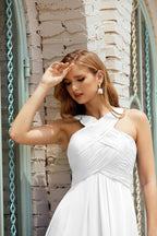 Halter Bridesmaid Dresses Formal Cocktail Prom Gown 28015-numbersea