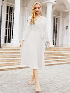 Bridesmaid Dress V-Back Waist Belt Mother of the Bride Wedding Guest 28031-numbersea