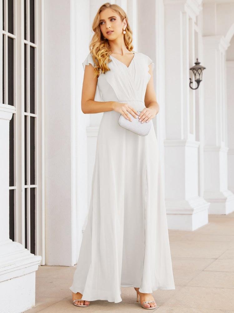 Numbersea Bridesmaid Dresses Cape Formal Prom Dress Open Back Gowns for Mother of The Bride 28058-numbersea