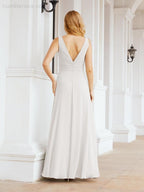 Numbersea Bridesmaid Dresses for Wedding Ruffles Long Formal Prom Gowns 28039-numbersea