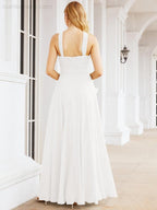 Numbersea Crisscross Halter Bridesmaid Dresses for Party Wedding Evening Prom Maxi Ball Gowns 28053-numbersea