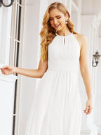Keyhole Bridesmaid Dresses Sleeveless Formal Evening Party Prom Gowns 28043-numbersea