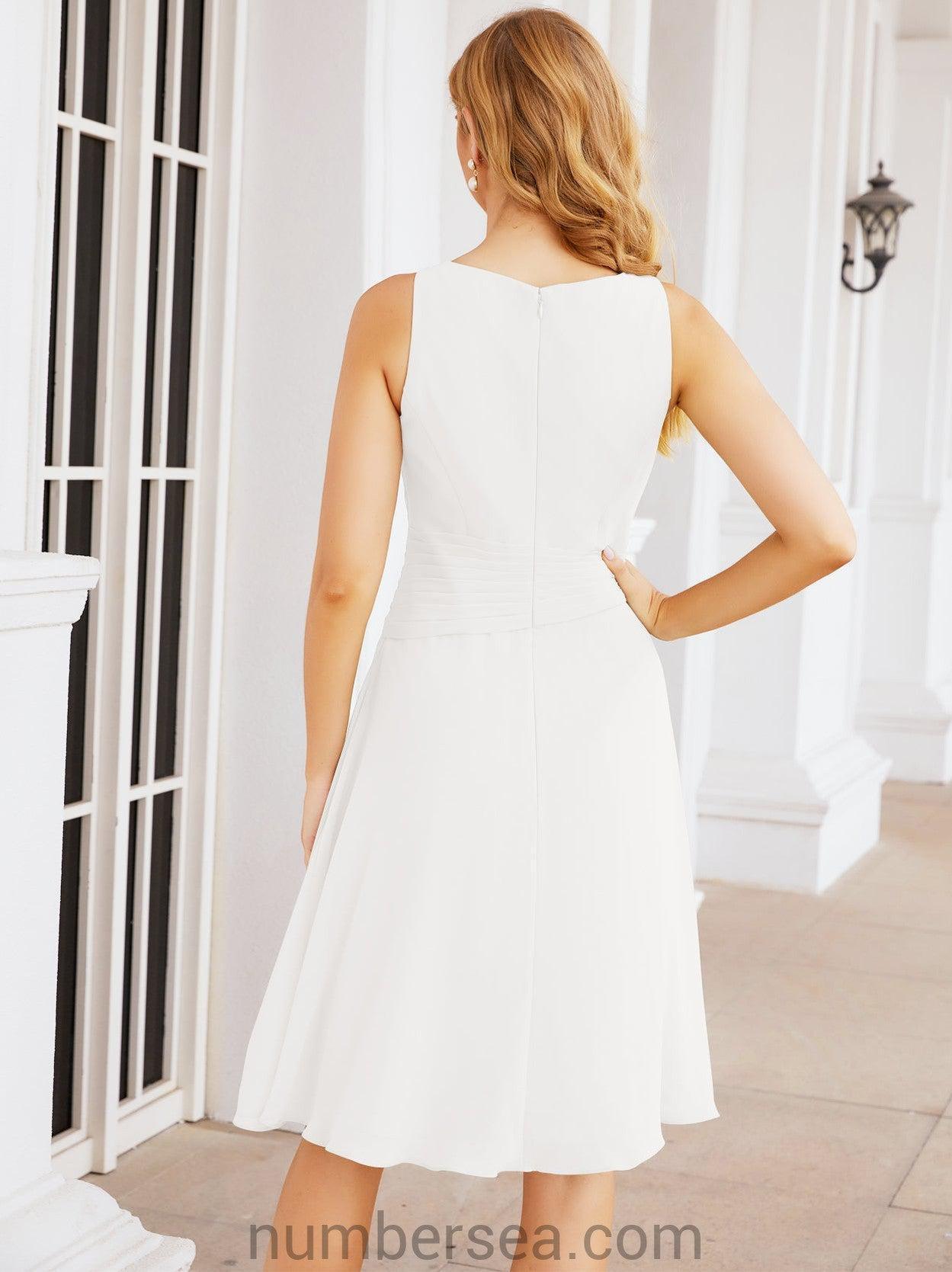 Numbersea Chiffon Mother Of The Bride Dresses Prom Dress For Wedding Guest Casual Pleated 28065