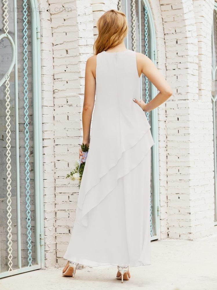 Chiffon Long Plus Size Mother Of Bride Dresses Formal Bridesmaid Prom Gown 28019