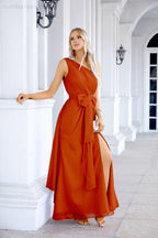 Ladies Chiffon One Shoulder Bridesmaid Evening Dress Wedding Party Evening Dress 28133-numbersea