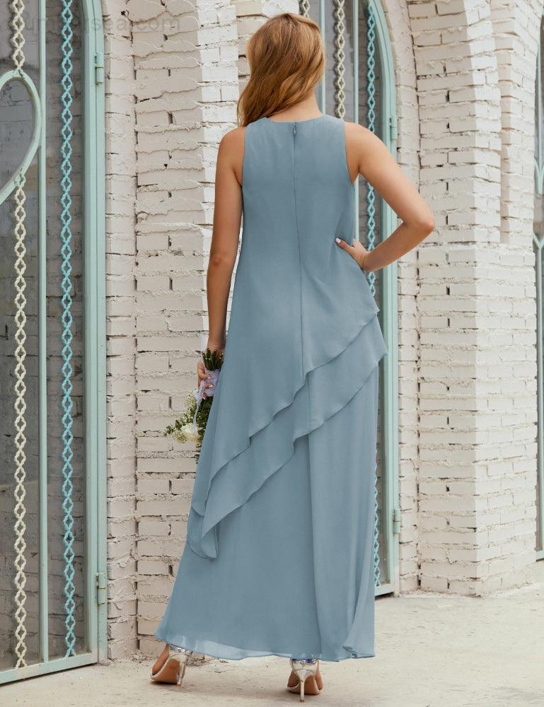 Chiffon Long Plus Size Mother Of Bride Dresses Formal Bridesmaid Prom Gown 28019