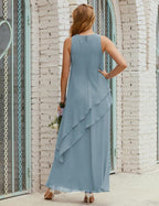 Chiffon Long Plus Size Mother Of Bride Dresses Formal Bridesmaid Prom Gown 28019