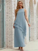 Chiffon Long Plus Size Mother Of Bride Dresses Formal Bridesmaid Prom Gown 28019