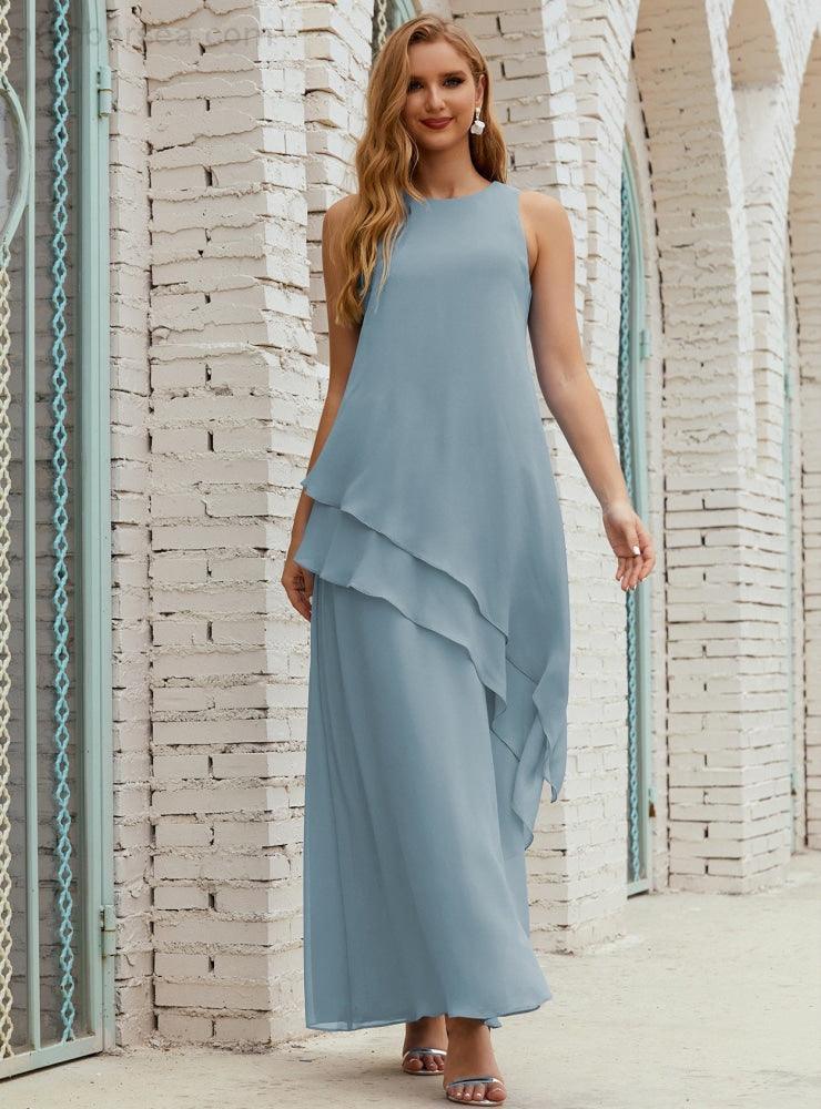 Chiffon Long Plus Size Mother Of Bride Dresses Formal Bridesmaid Prom Gown 28019