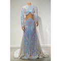 Vestido de fiesta de sirena con apliques de lentejuelas y cuello alto único para chica negra 