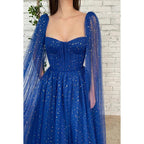 Vestido formal de noche con pliegues y lentejuelas de escote corazón