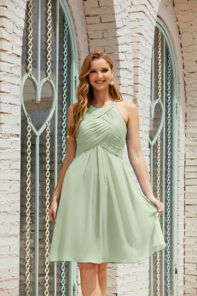 Formal Cocktail Prom Gown Homecoming Dresses 28014 Sage Green
