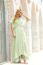 Numbersea Mother Of The Bride Dresses Plus Size V-Neck Floor Length Formal Prom Dress For Wedding