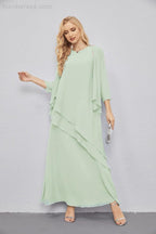 Mother of Bride Dresses with Open Front Lightweight Cardigan Formal Prom Gown 28081-numbersea