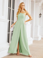 Numbersea Women's One Shoulder Formal Prom Gowns for Mother of The Bride Side Slit Bridesmaid Dresses 28052-numbersea