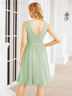 Numbersea Homecoming Dresses Knee Length Skirt V Back 28062