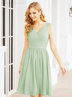 Numbersea Homecoming Dresses Knee Length Skirt V Back 28062