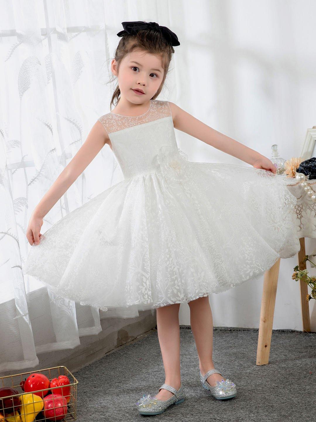 NumberSea - Kids Little Girls' Dress Birthday Dress Sleeveless Princess Cute Dresses Children's Occasion Wear