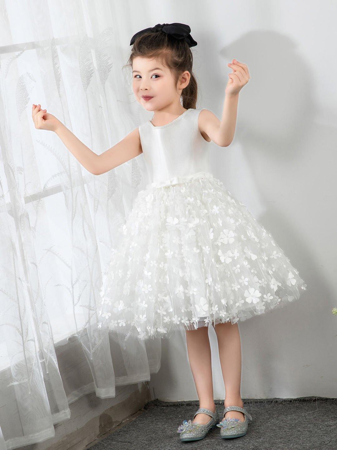 NumberSea - Kids Little Flower Girls' Princess Cute Dresses Children's Occasion Wear Party Dresses Birthday Dress